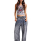 Ed Hardy In Memory of When I Cared Fitted Women's Grey Vest Top