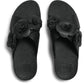Fitflop Lulu Flower Polyurethane Women's Black Sandals