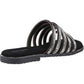Hush Puppies Paris Slide Suede Women's Black/Silver Sandals