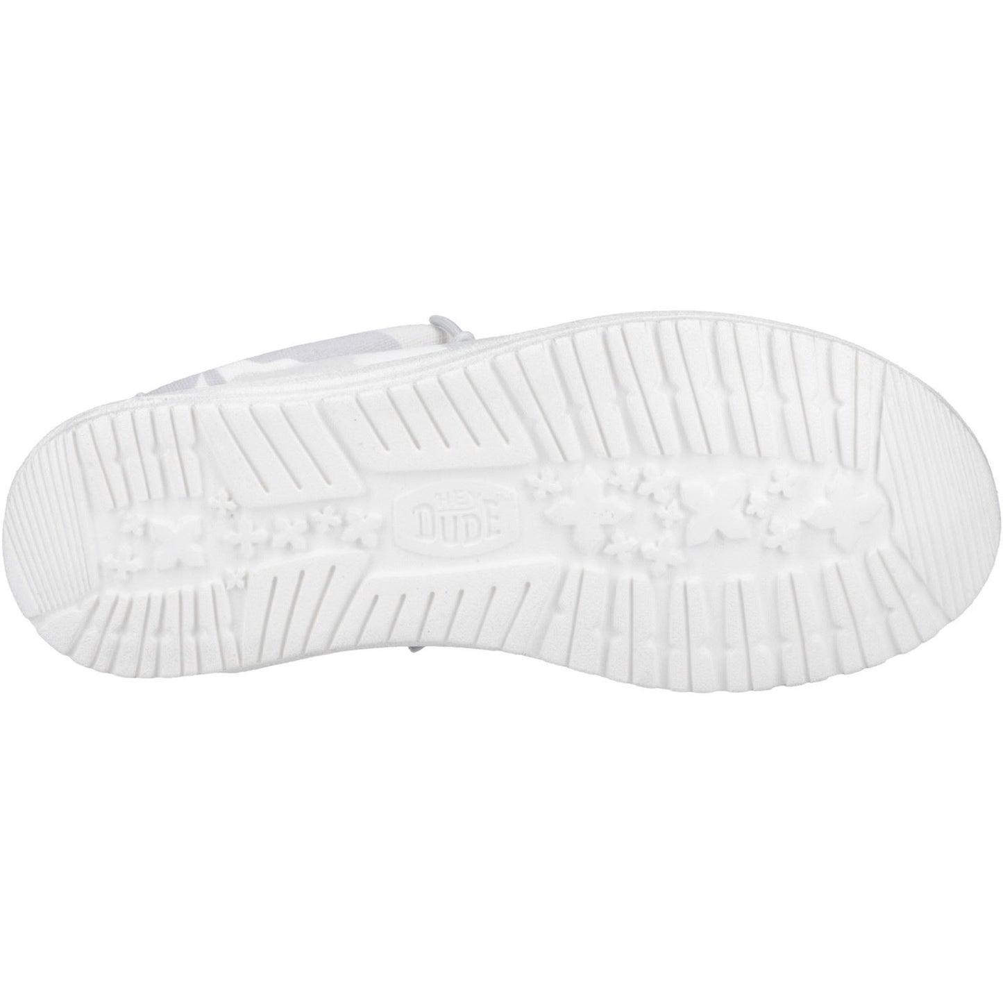 HEYDUDE Men's Wally Washed Camo Shoe in Greyscale Desert Camo