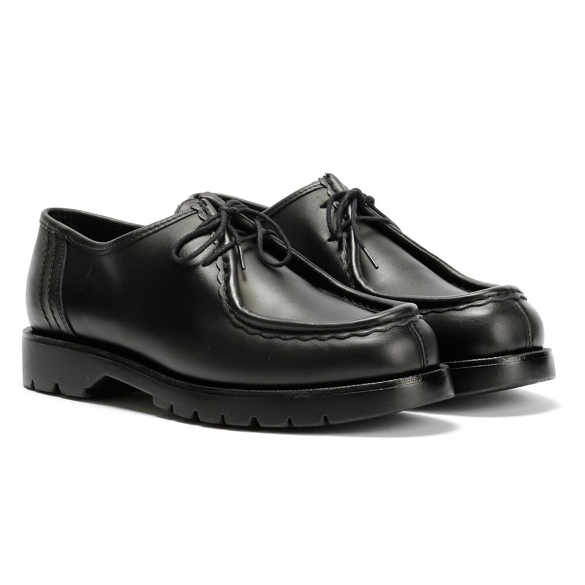 Kleman Padror Leather Men's Black Shoes