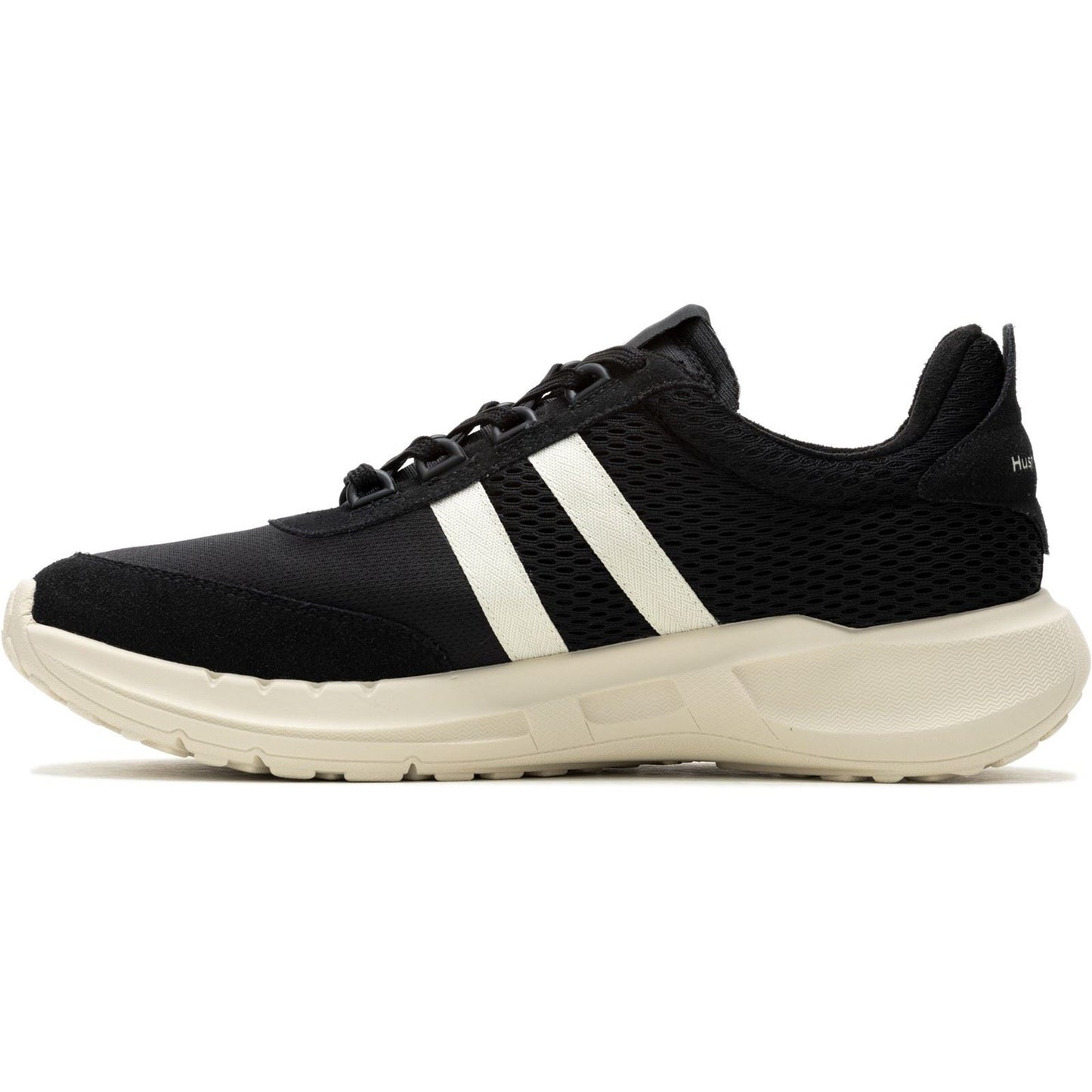 Hush Puppies Seventy8 Retro Runner Suede Men's Black Trainers