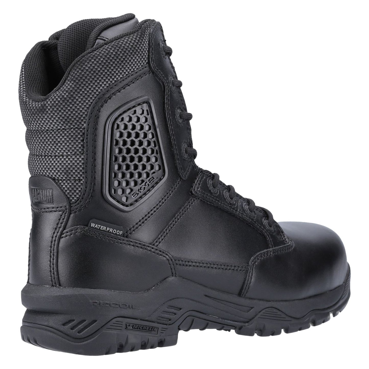 Magnum Strike Force 8.0 Side-Zip CT CP WP Uniform Safety Boot in Black