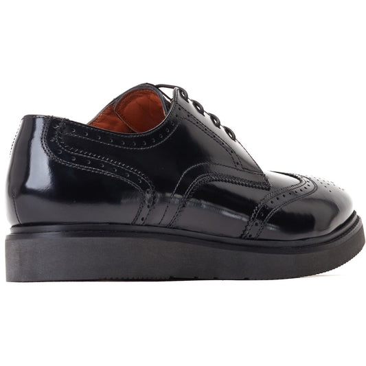 Base London Men's Joe Brogue Shoe in Black