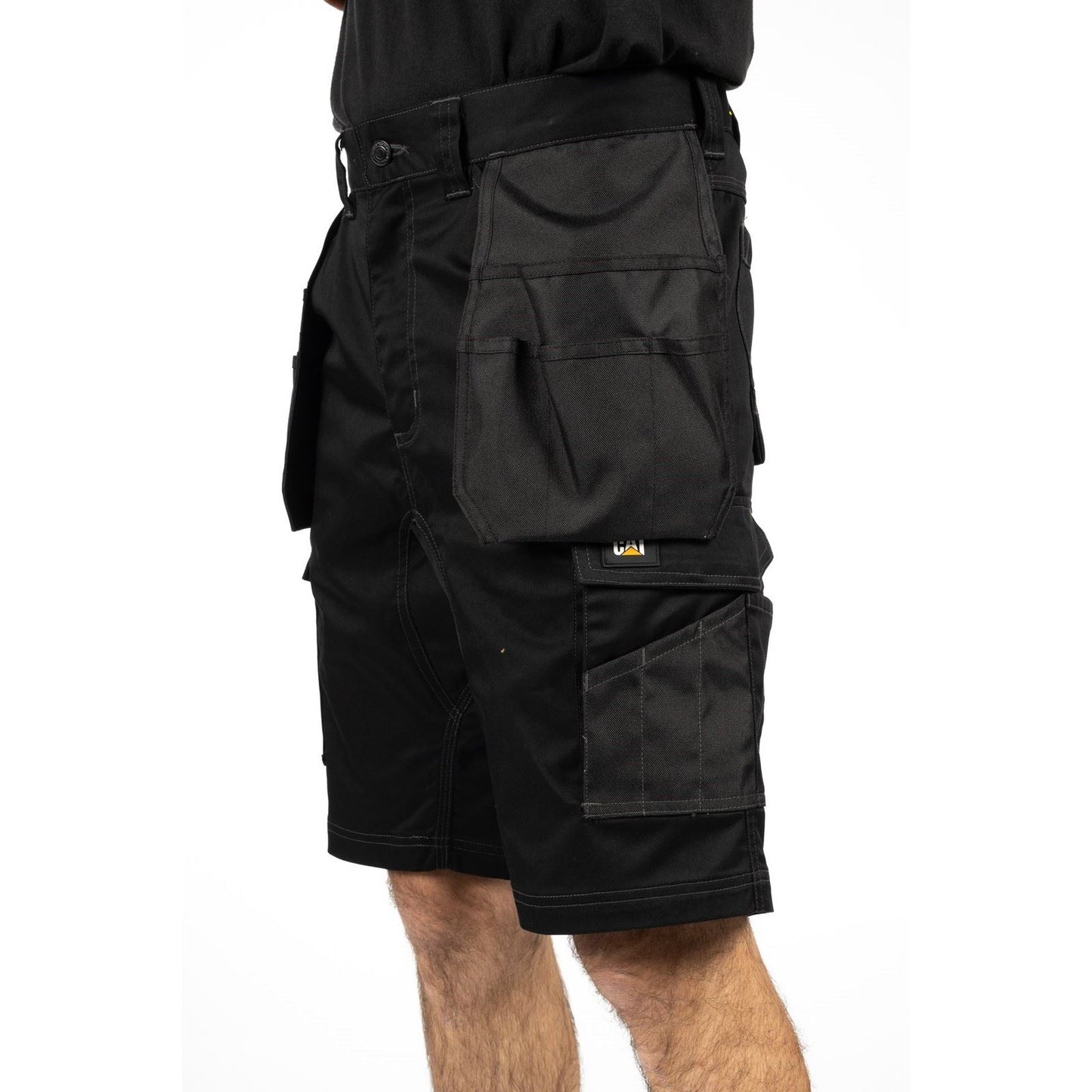 Caterpillar Men's Essential Stretch Holster Short in Black