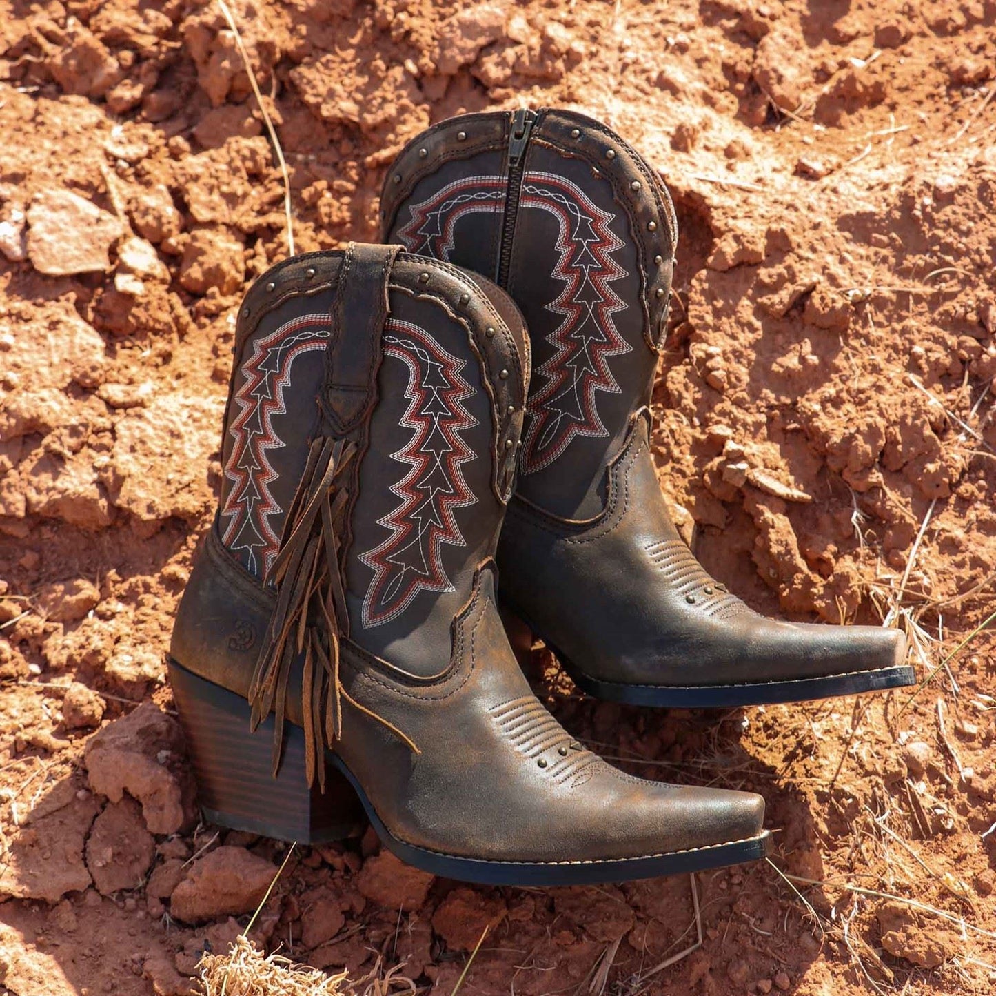 Durango Women's Crush Ankle Boot in Pecan