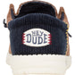 HEYDUDE Men's Wally Funk Corduroy Shoes in Espresso/Blue Jean