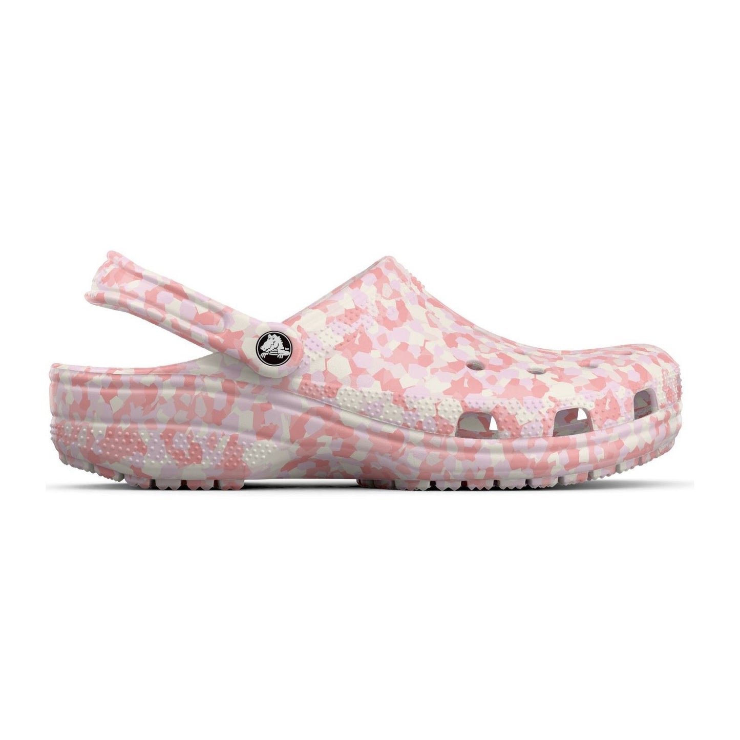 Crocs Classic Confetti Thermoplastic Women's Pink Milk/Mulit Flip Flops