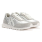 FitFlop Retro-Q FF Nylon Women's Silver/Urban White Trainers