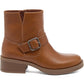 Rocket Dog Freddie Titan Polyurethane Women's Cognac Heeled Ankle Boots