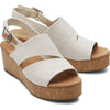 TOMS Women's Claudine Wedge in Natural