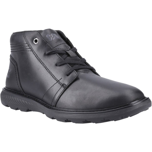 CAT Lifestyle Trey 2.0 Leather Men's Black Ankle Boots
