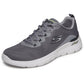 Skechers Arch Fit Summits Kravel Textile Men's Charcoal Mesh/Lime Trim Trainers