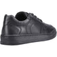 Hush Puppies Dougie Leather Youth Black Trainers
