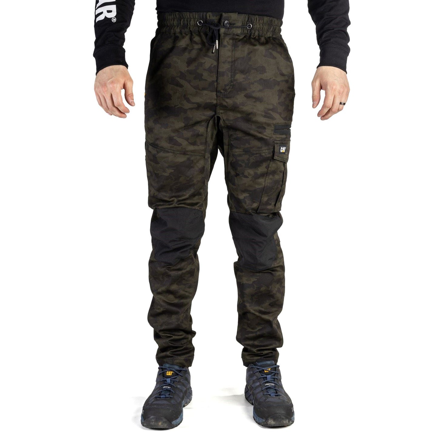 Caterpillar Dynamics Cotton Men's Green Outdoor Trousers