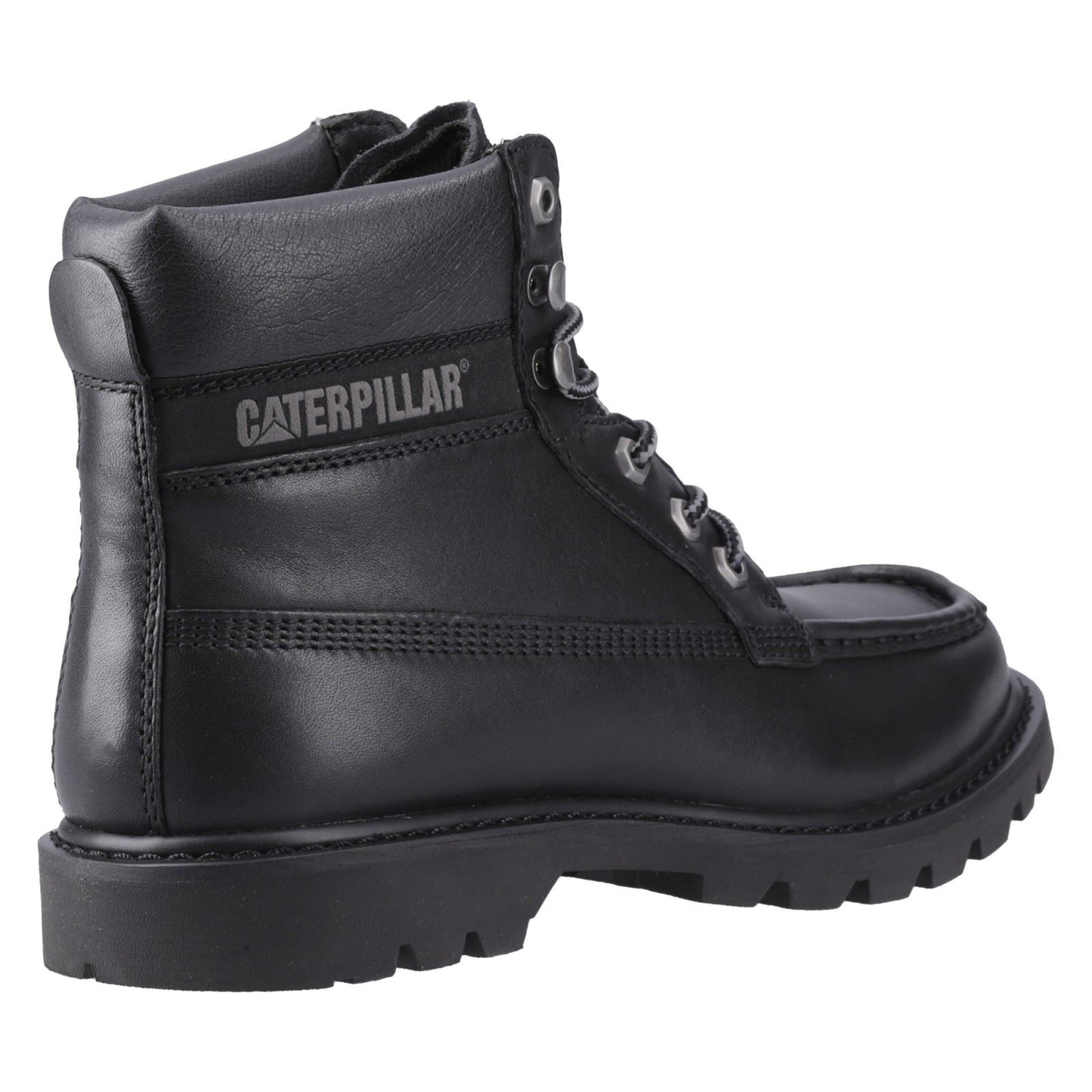 CAT Lifestyle Colorado Moc Toe Leather Men's Black Ankle Boots