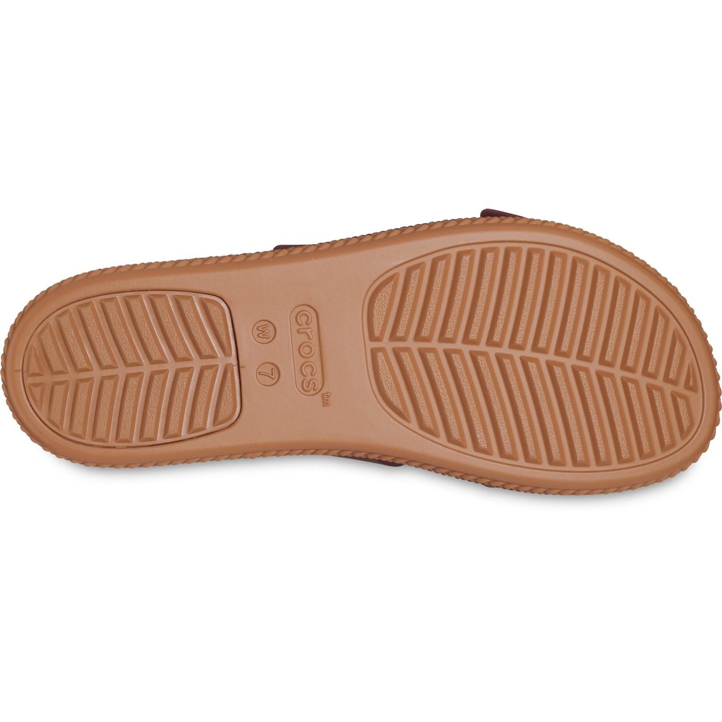 Crocs Women's Brookly Buckle Low Wedge in Dark Clay
