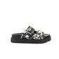 Buffalo Raya Ari Women's Black/White Cow Sandals