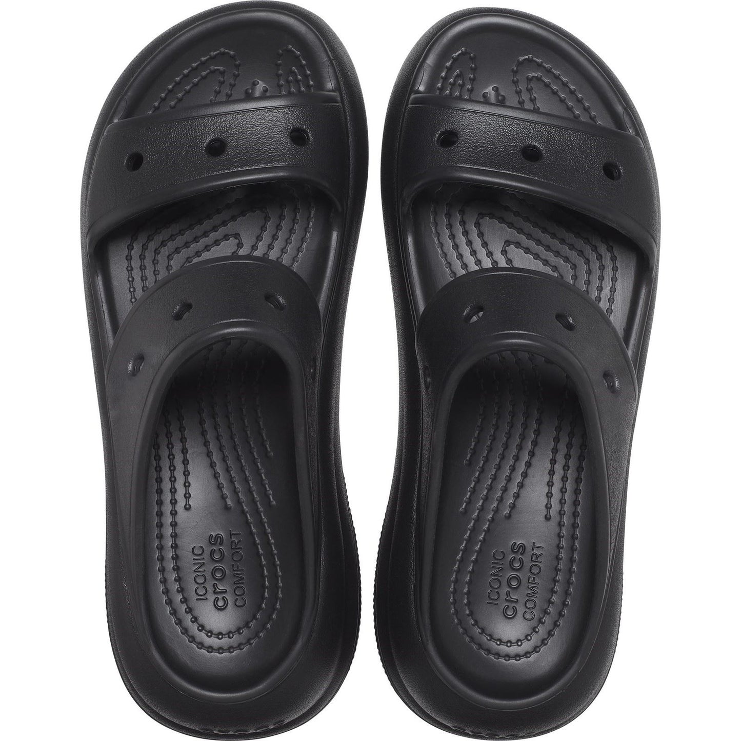 Crocs Classic Crush Sandal in Black