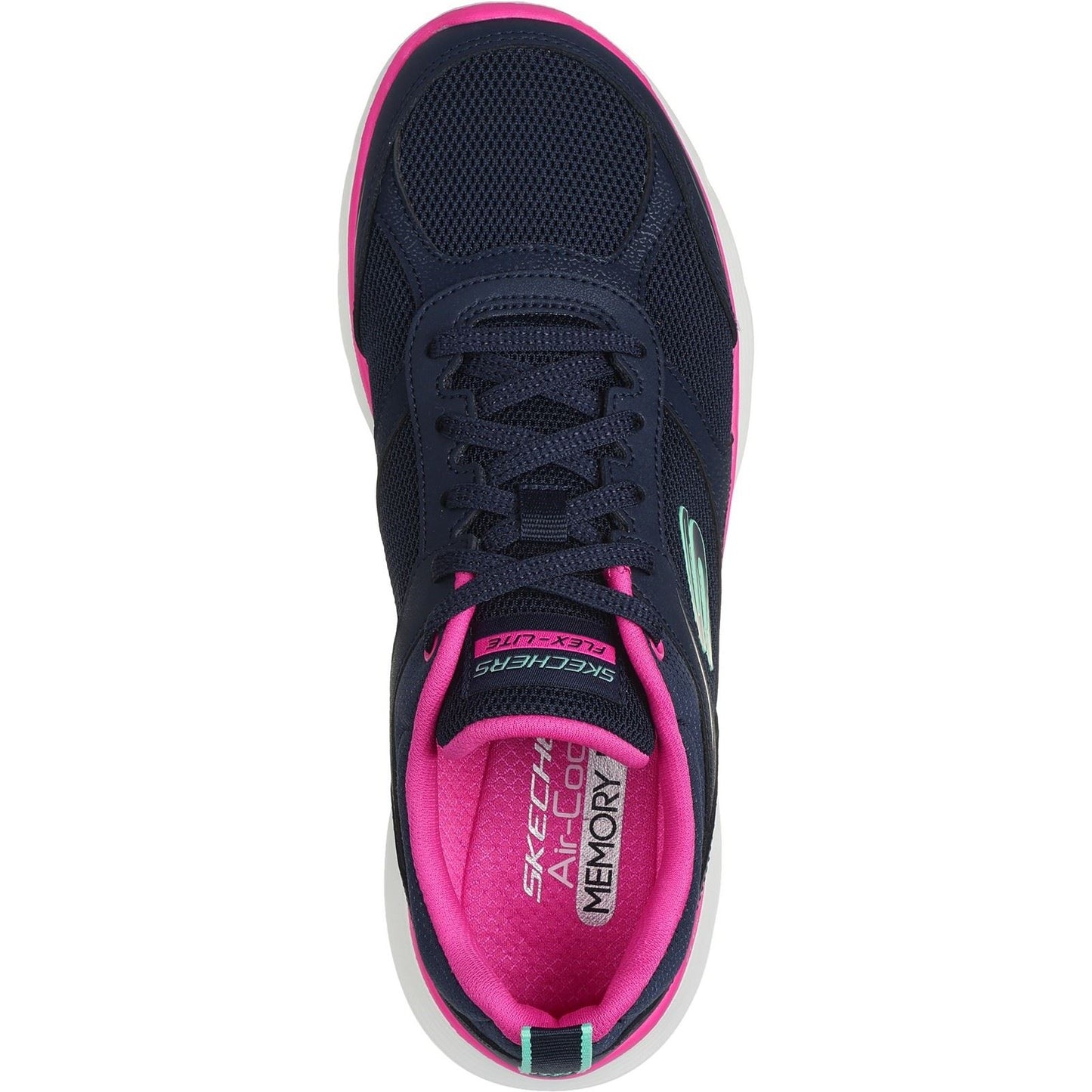 Skechers Women's Flex Appeal 5.0 Fresh Touch Trainers in Navy/Hot Pink