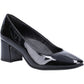 Hush Puppies Women's Anna Patent Court Shoes in Black