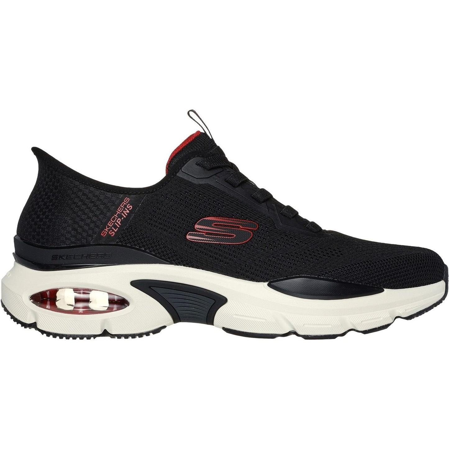 Skechers Men's Skech-Air Ventura Vanderway Shoes in Black/Red