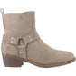 Hush Puppies Iria Suede Women's Taupe Heeled Ankle Boots