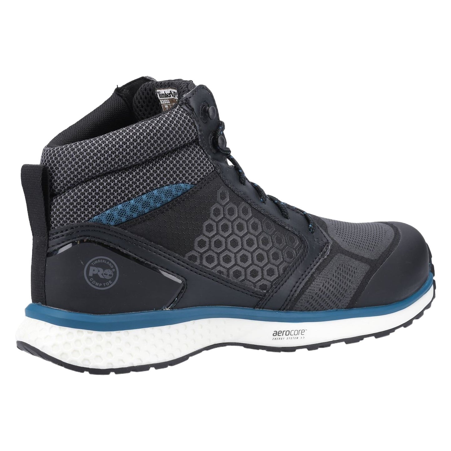Timberland Pro Men's Reaxion Mid Composite Safety Boot in Black/Blue