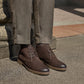 Hush Puppies Ricky Leather Men's Dark Brown Ankle Boots