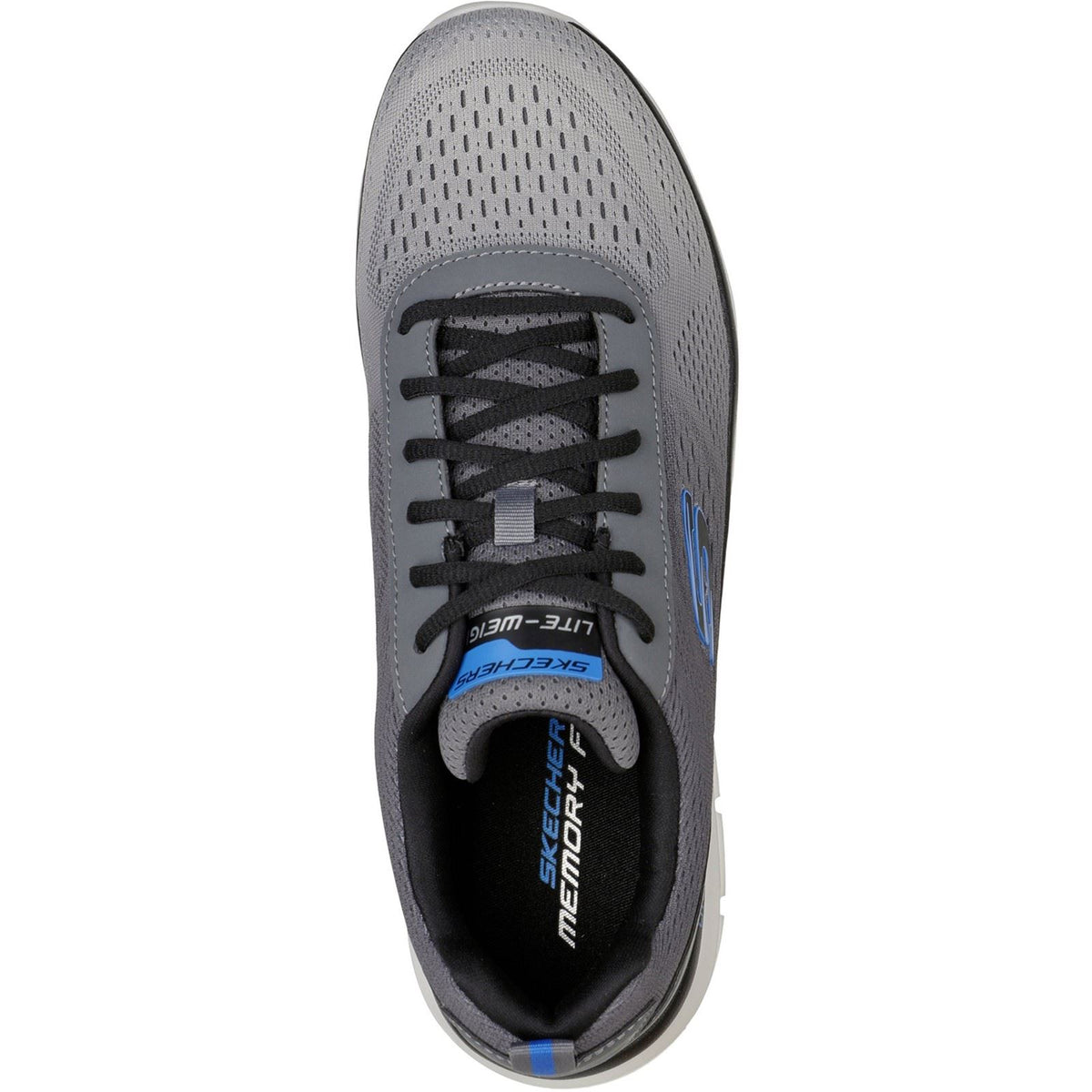 Skechers Track - Ripkent Textile Men's Charcoal Trainers