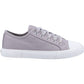 Hush Puppies Women's Brooke Canvas Trainer in Grey