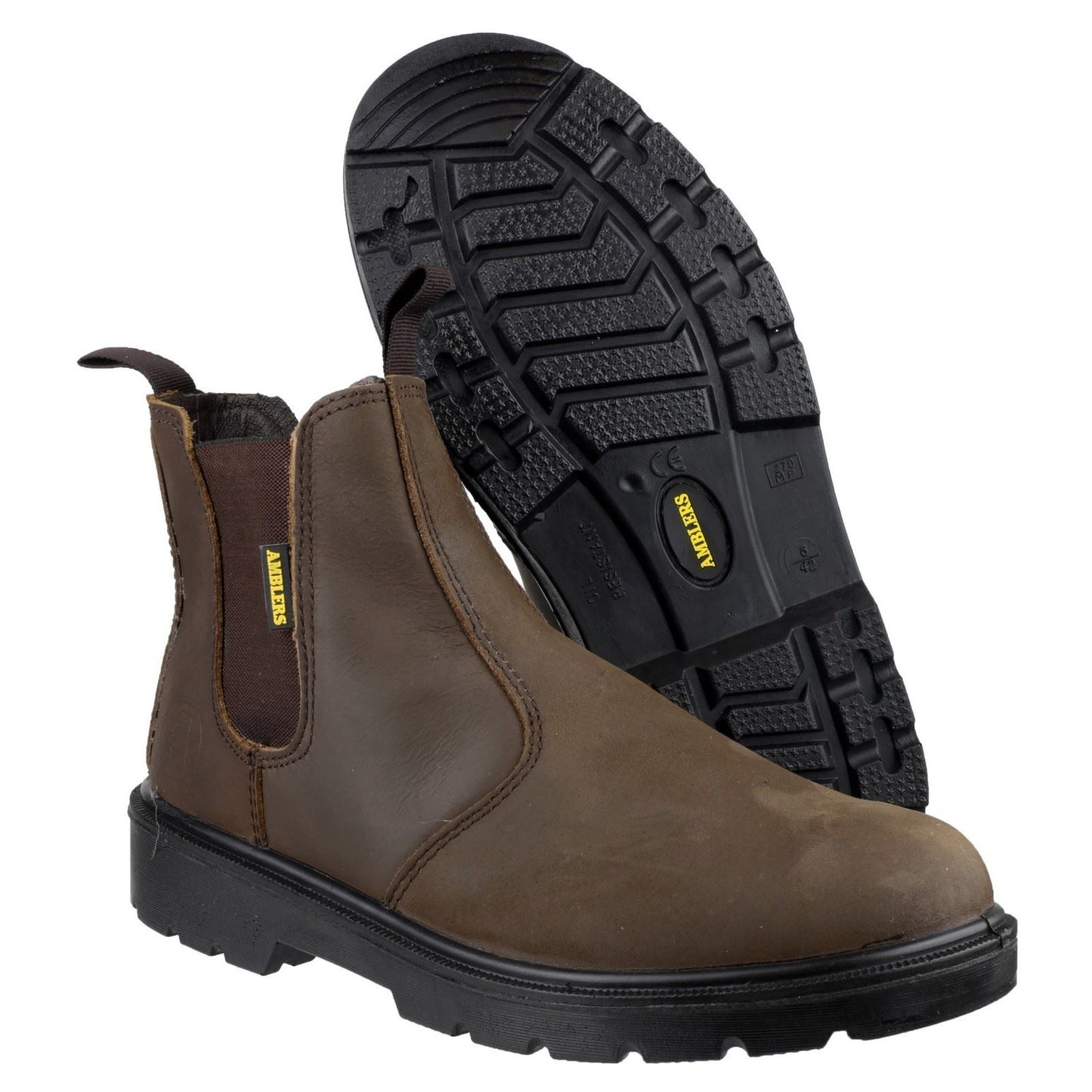 Amblers Safety FS128 Hardwearing Pull On Safety Dealer Boot in Brown