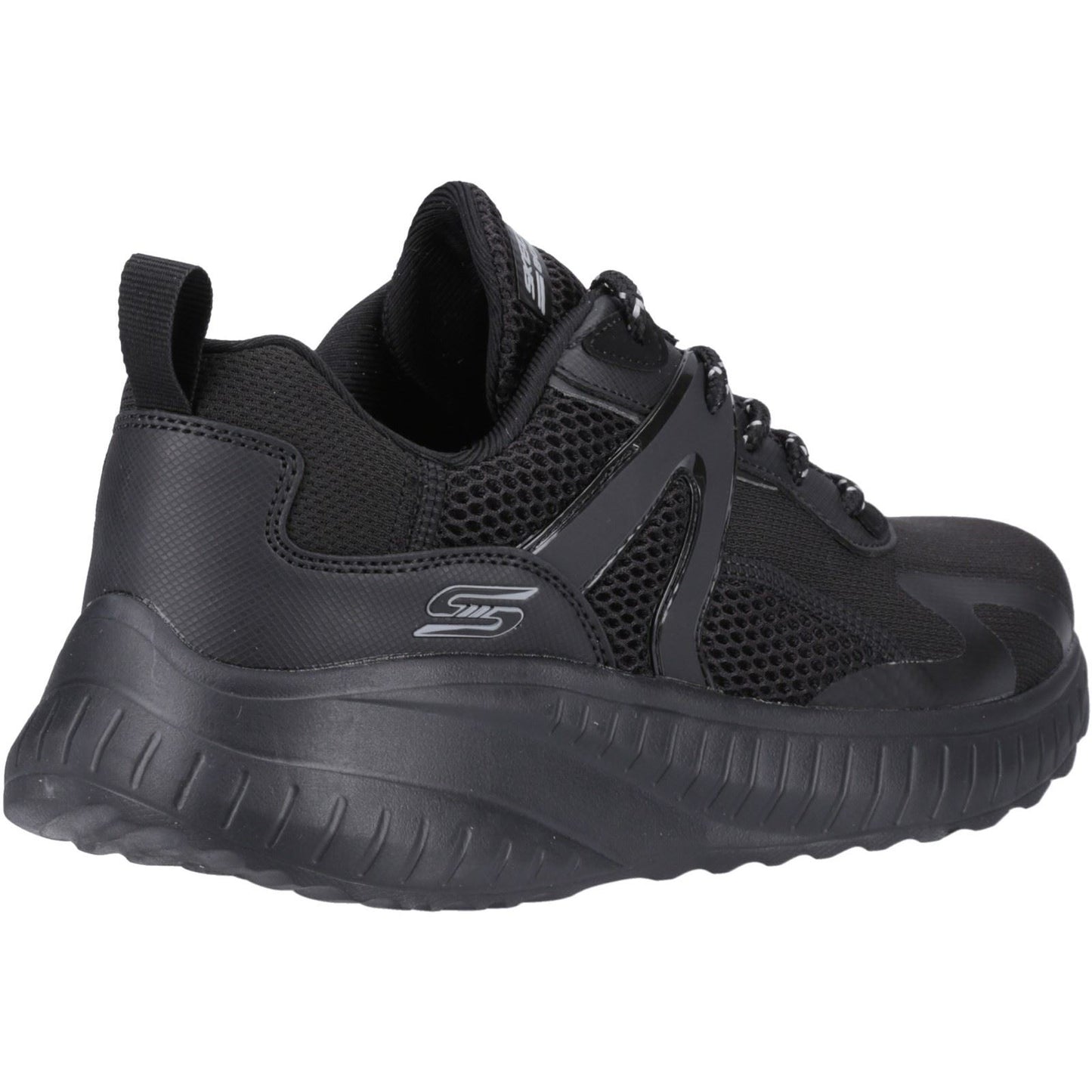 Skechers Men's Bobs Squad Chaos Elevated Drift Trainers in Black
