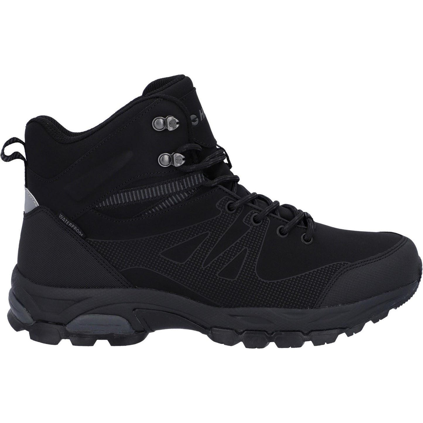 Hi-Tec Jackdaw Mid WP Polyester Men's Black/Carbon Grey Hiking Boots