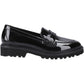 Hush Puppies Grazia Patent Leather Junior Black Loafers