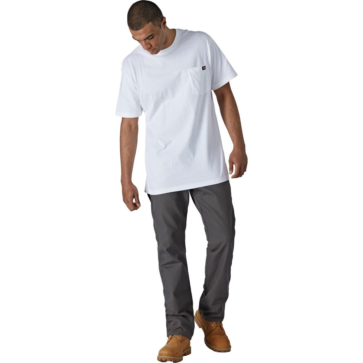 Dickies Men's Short Sleeve Cotton T-Shirt in White