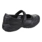 Skechers Velocity Pouty Leather Junior Black Shoes