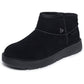 Skechers Keepsakes Cozy Mini Leather Women's Black Suede/Faux Fur Boots