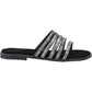 Hush Puppies Paris Slide Suede Women's Black/Silver Sandals