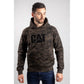 Caterpillar Men's Trademark Hooded Sweatshirt in Night Camo
