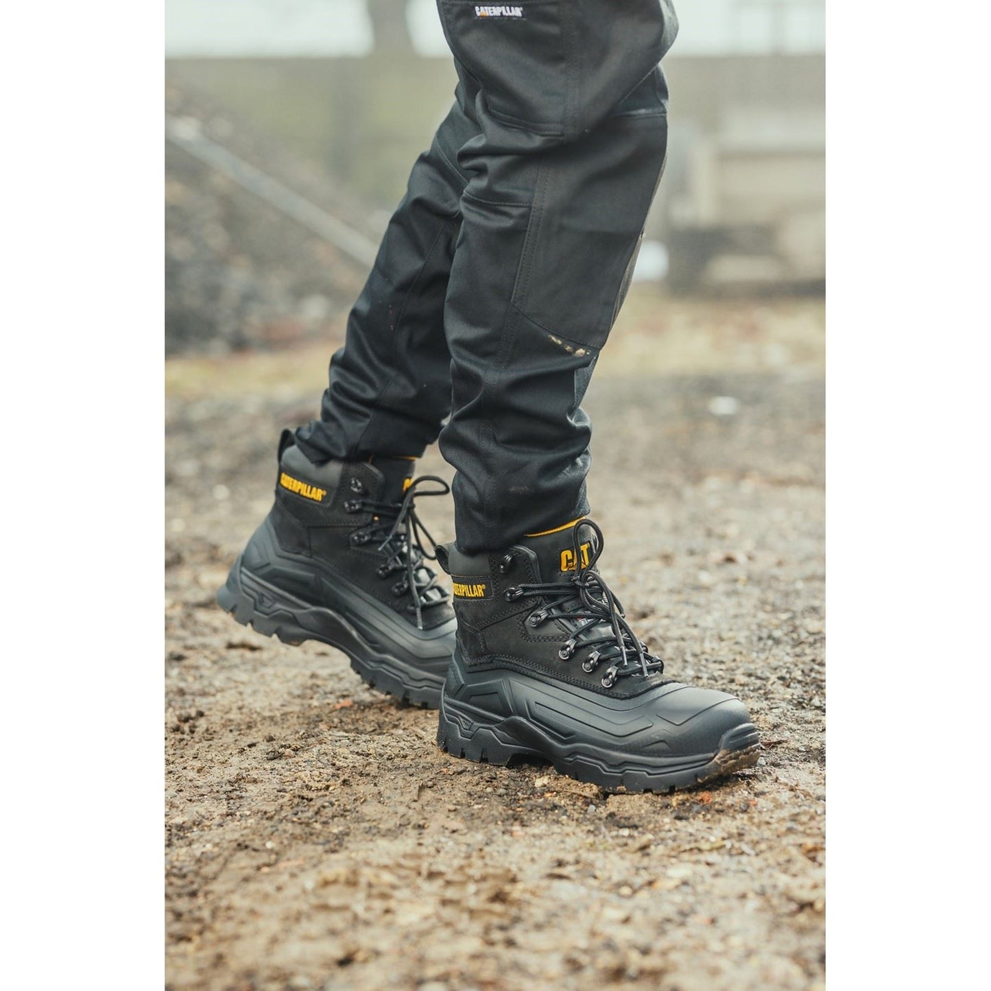 Caterpillar Men's Typhoon SBH Safety Boot in Black