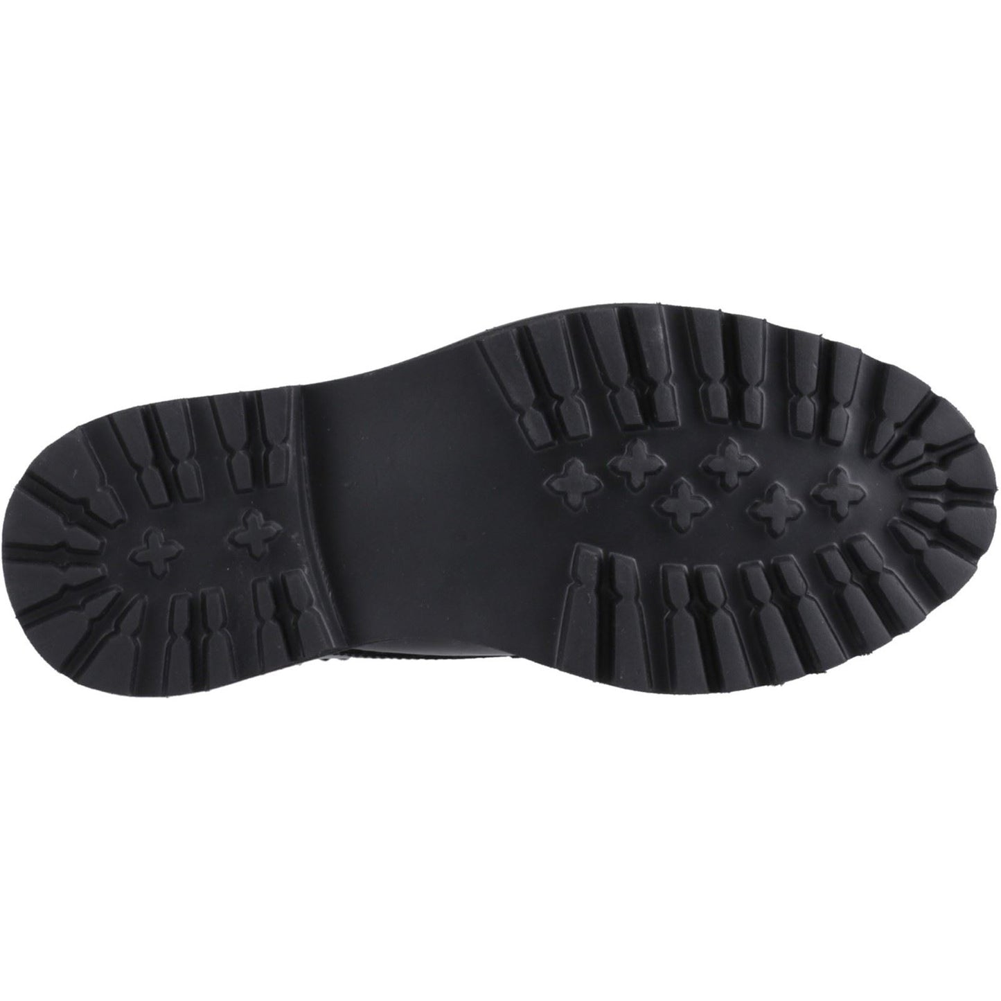 Hush Puppies Gabi Lace Up Patent Leather Junior Black Brogues