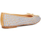 Dune Heights Leather Women's Blue Flats