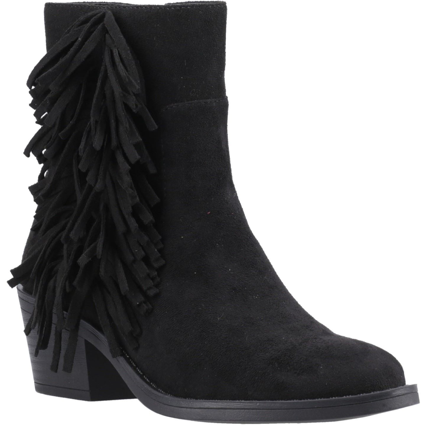 Rocket Dog Yankee Faux Suede Women's Black Heeled Ankle Boots