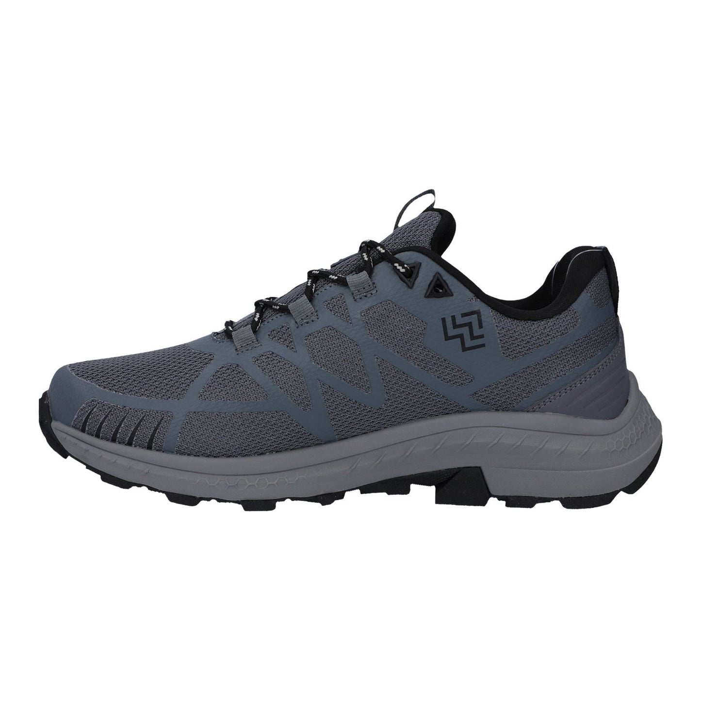 Hi-Tec Mauna Polyester Men's Grey/Black/Black Hiking Boots