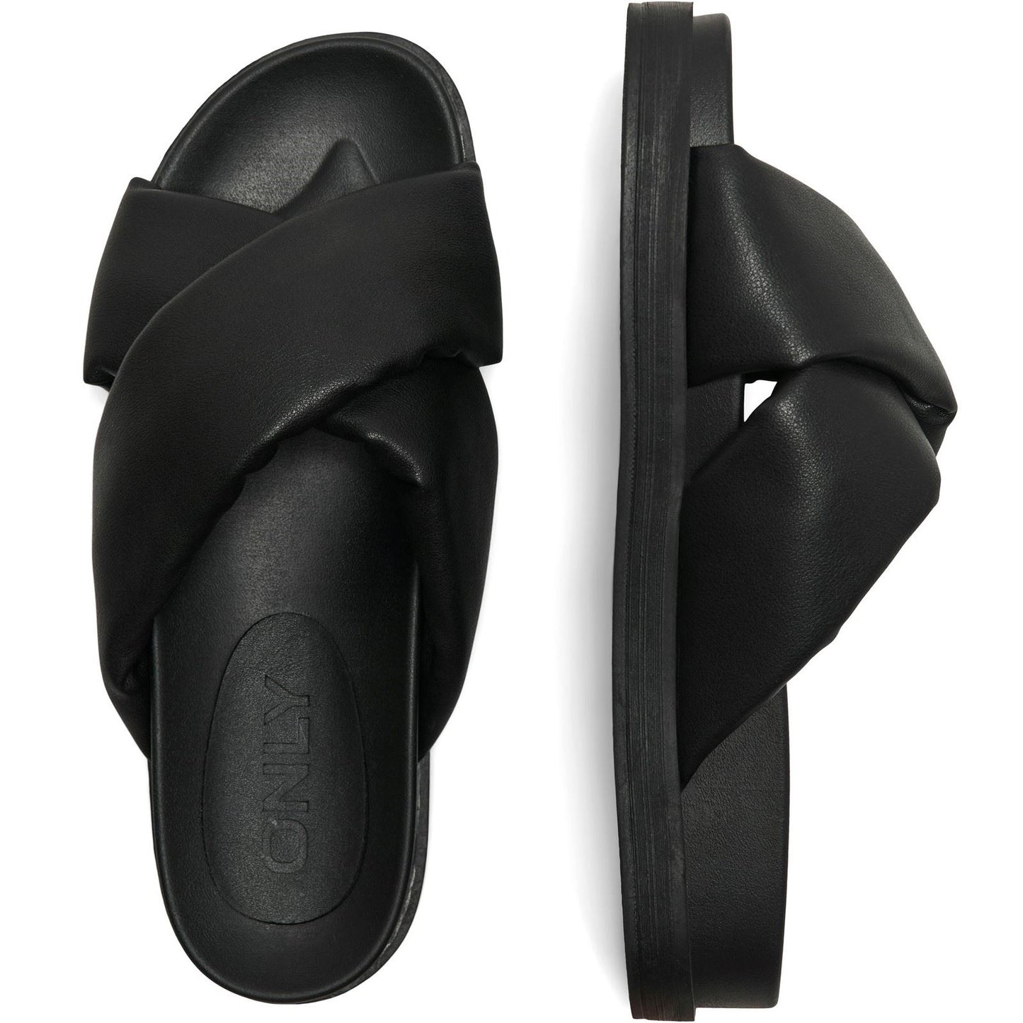 ONLY MINNIE-12 Polyurethane Women's Black Mules