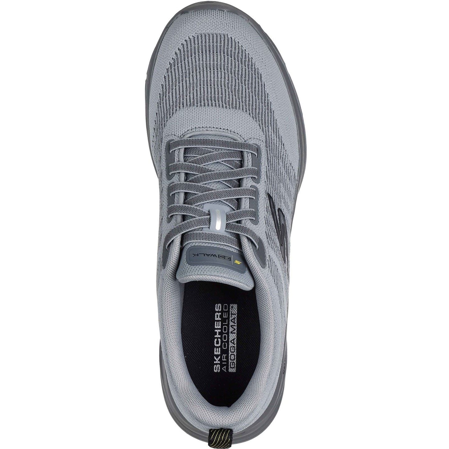 Skechers GO Walk 8 Day Textile Men's Grey/Yellow Standard Trainers