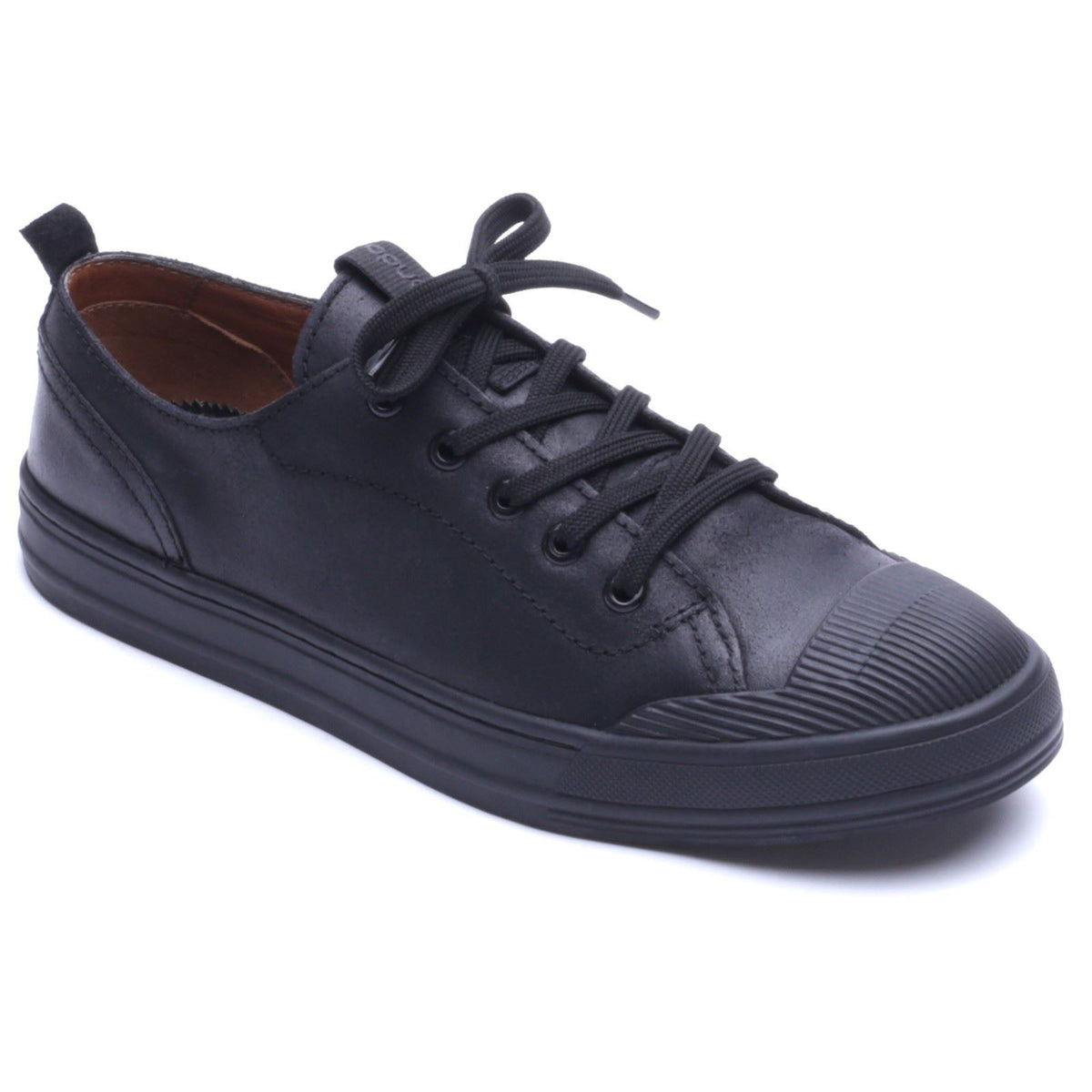 Base London Volt Leather Men's Black Lace-Up Shoes