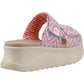 HEYDUDE Delray Slide Surf Baja Polyester Blend Women's Blue/Pink/Multi Sandals