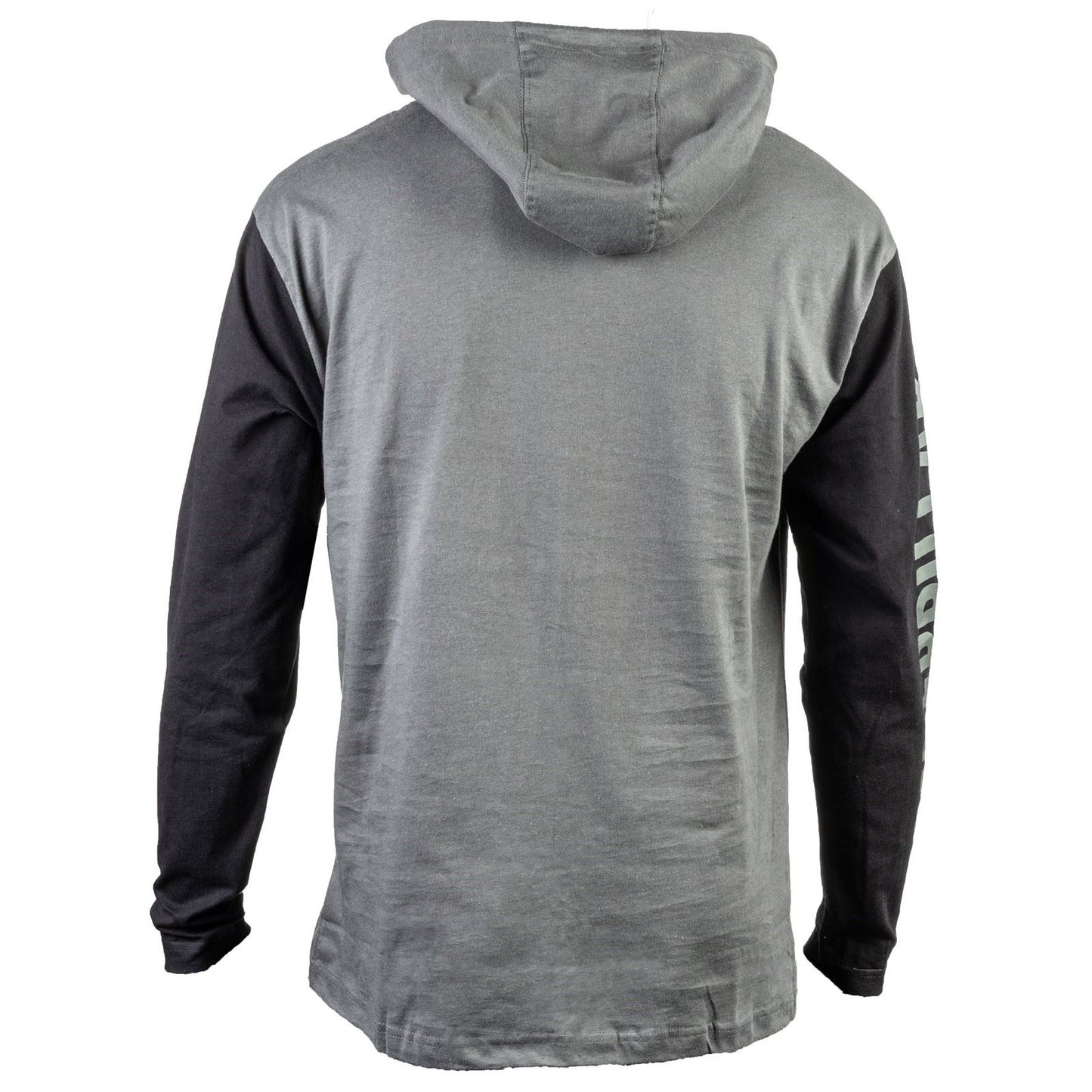 Caterpillar Men's Hooded Long Sleeve Tee in Dark Shadow